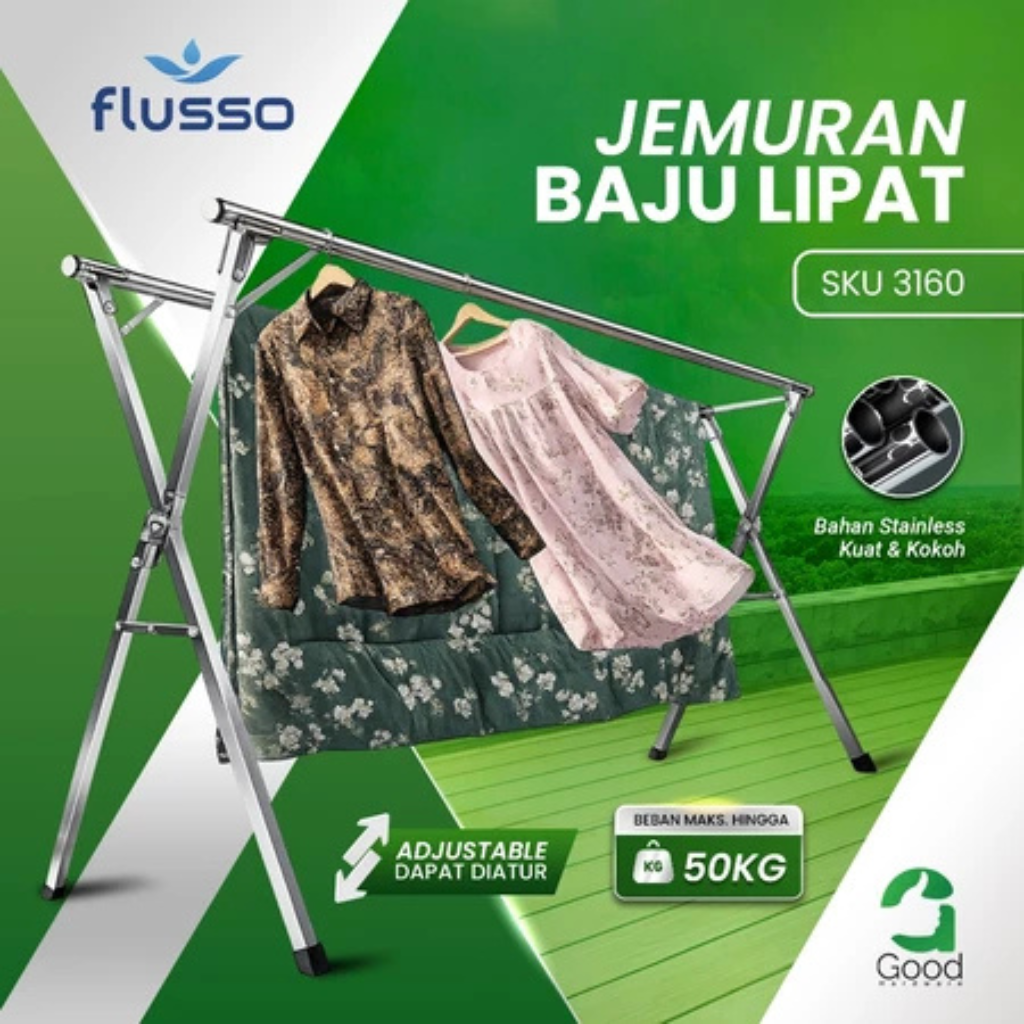 Jemuran Baju Lipat Flusso