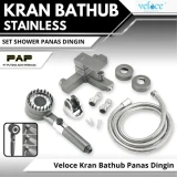 Veloce Kran Bathtub 890 Stainless + Shower