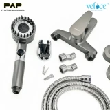 Veloce Kran Bathtub 890 Stainless + Shower