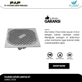 Flusso Afur 6-1 10*10 Stainless SS 2,5mm
