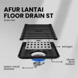 Flusso Afur Bambu Stainless Black 2,5mm
