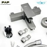 Veloce Kran Bathtub 1096 Stainless + Shower