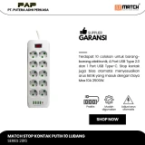 Match Stop Kontak 10 Lubang USB 2M