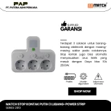 Match Stop Kontak 3 Lubang-Power Strip