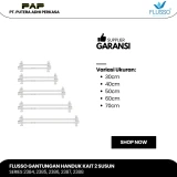 Flusso Fls Gantungan Handuk Kait 2 Susun