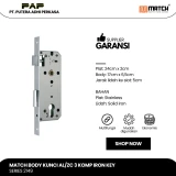 Match Body Kunci AL/ZC 3 Komp Iron Key
