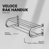 Veloce Rak Handuk 2SSN 60cm