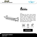 Veloce Rak Handuk Dinding Lipat 60cm