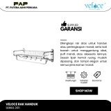 Veloce Rak Handuk Dinding Cantolan + Kait