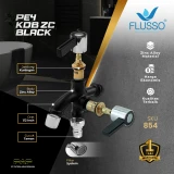 Flusso Kran PE4 KDB ZC BLACK