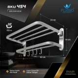 Flusso Rak Handuk Lipat XC003-Y39 6BR-2SSN 60CM