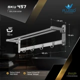 Flusso Rak Handuk Lipat XC005-Y24 2BR