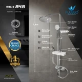 Flusso Shower Tiang Set