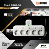 Match Stop Kontak 5 Lubang-Power Strip