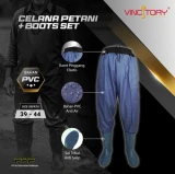 Vincitory Set Celana Sepatu Boot Setengah Badan