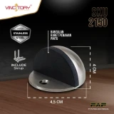 Vincitory Door Stop Bulat Keong Lantai Karet ST