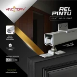Vincitory Rel Pintu Kayu Gantung