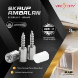 Vincitory Ambalan Besi Bulat Lemari