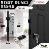 Vincitory Body Kunci Pintu 386 3BRASS KOMP
