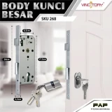 Vincitory Body Kunci Pintu 386 3BRASS KOMP