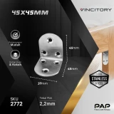 Vincitory Siku Ambalan Plat Stainless