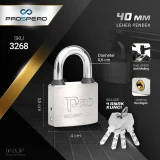 Prospero Gembok Pro Komp Key Brass BS