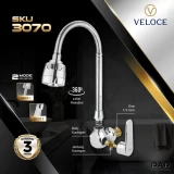 Veloce Kran ZE3 KA Flex Brass