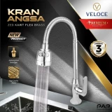 Veloce Kran ZE3 KAWT Flex Brass