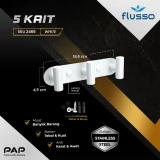 Flusso Fls Gantungan Baju Minimalis 3 Hook