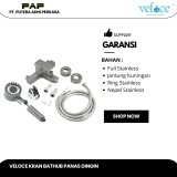 Veloce Kran Bathtub 890 Stainless + Shower