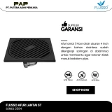 Flusso Afur 6-1 10*10 Stainless Black 2,5mm