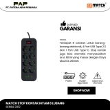 Match Stop Kontak 8 Lubang USB 2M