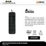 Match Stop Kontak 10 Lubang USB 2M