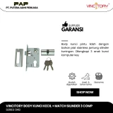 Vincitory Body Kunci Kecil + Match Silinder 3 COMP