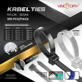 Vincitory Kabel Ties Hitam