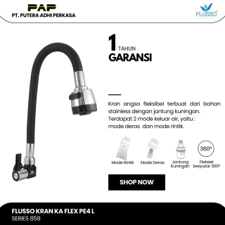 Flusso Kran PE4 KA FLEX L ZC BLACK