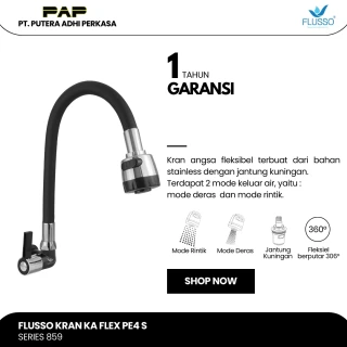 Flusso Kran PE4 KA FLEX S ZC BLACK