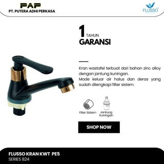 Flusso Kran PE5 KWT ZC BLACK GOLD