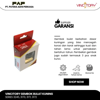 Vincitory Gembok Bulat VNC Kuning (Viro)