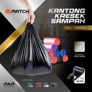 Match Kantong Sampah Kresek 40x50