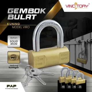 Vincitory Gembok Bulat Kuning (Viro)