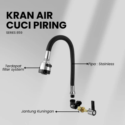 Flusso Kran PE4 KA FLEX S ZC BLACK