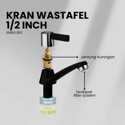Flusso Kran PE4 KWT ZC BLACK