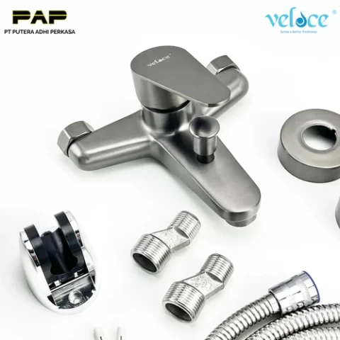 Veloce Kran Bathtub 890 Stainless + Shower