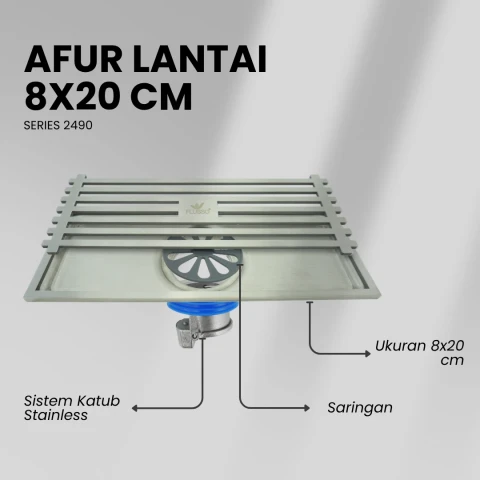 Flusso Afur 8*20 Stainless SS