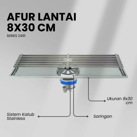 Flusso Afur 8*30 Stainless SS