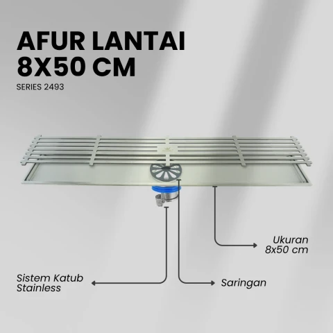 Flusso Afur 8*50 Stainless SS