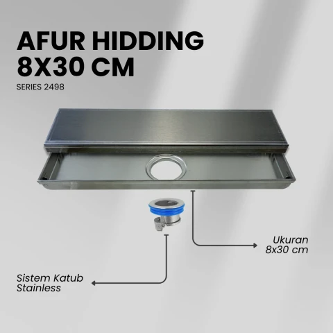 Flusso Afur Hidding 8*30 Stainless SS