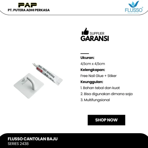 Flusso FLS Cantolan Baju Kotak Besar Single