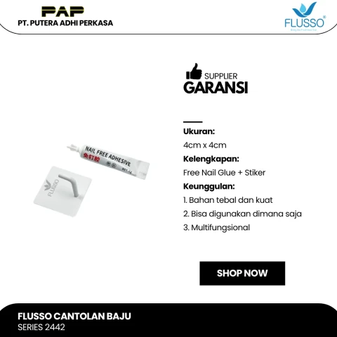 Flusso FLS Cantolan Baju Kotak Kecil Single